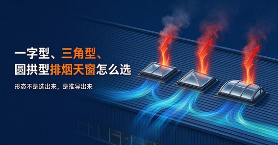 一字型、三角型、圆拱型排烟天窗怎么选