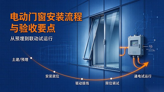 电动门窗安装流程与验收要点：从预埋到联动试运行