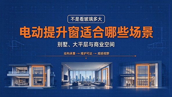 电动提升窗适合哪些场景？别墅、大平层与商业空间